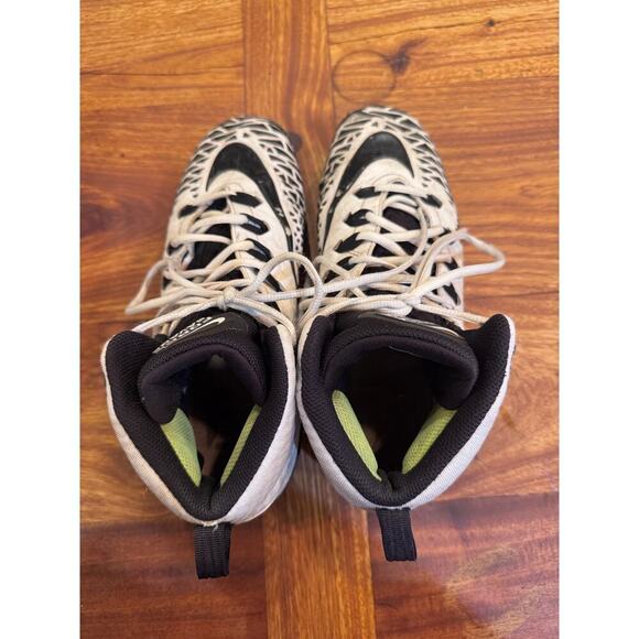 Nike Force Savage Black White Men's Football Cleats Laces Sz 9.5 - Picture 6 of 10